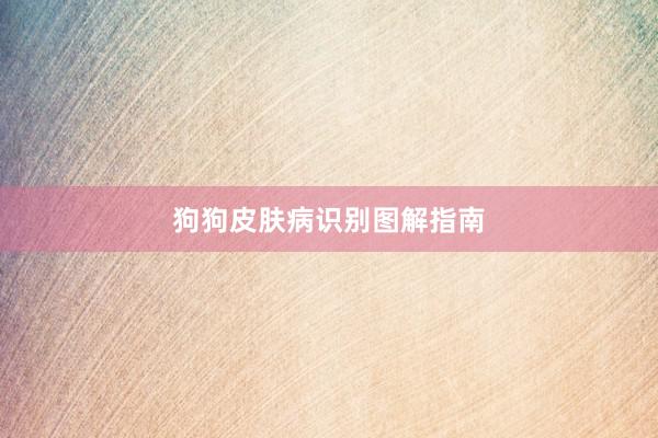 狗狗皮肤病识别图解指南